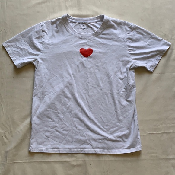 ZG Heart White Tee - Picture 1 of 4